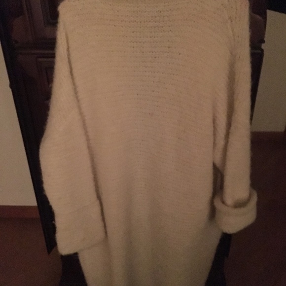 Free People Alpacaangora blend Cream sweatercoat S - Picture 7 of 8